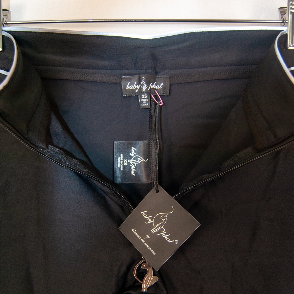 Baby Phat Black Zip-Up leggings - Picture 2 of 5
